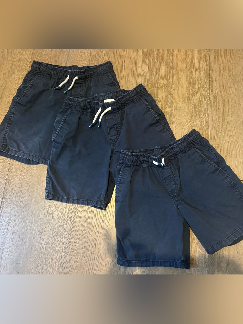 ❤️ Cat & Jack Navy Elastic Navy Blur Waist Shorts - Bundle of 3